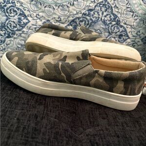Soda Camouflage Slip-On Sneakers